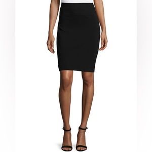 NWT Diane von Furstenberg High Waist Elsa Woven Black Pencil Skirt Size 6